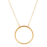 Gold Vermeil Large Circle Necklace