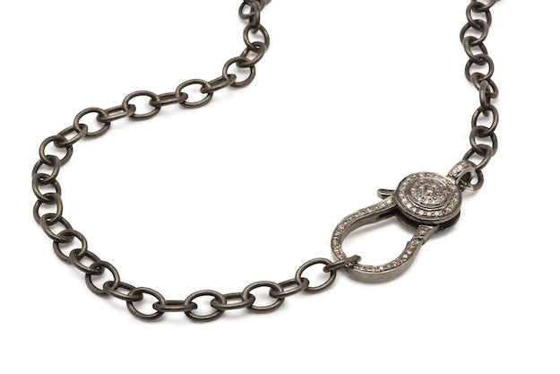 Oxidized Sterling Silver Necklace