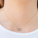 Pave Diamond Link Necklace