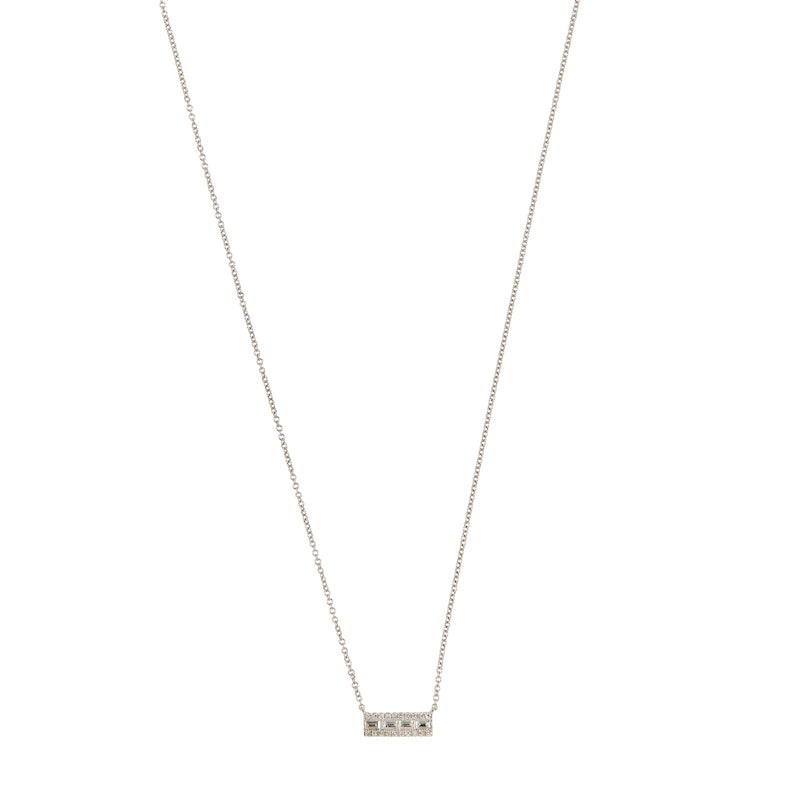 Baguette Bar Necklace - Small