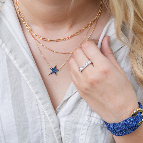 Pave Star Necklace