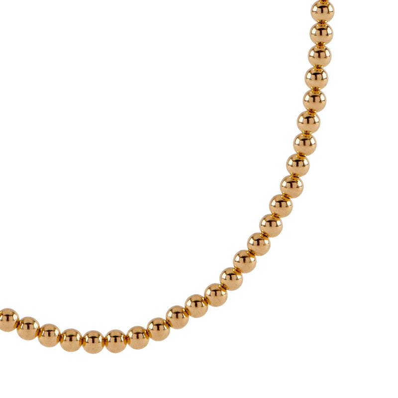 Beaded Necklace - Gold-Filled