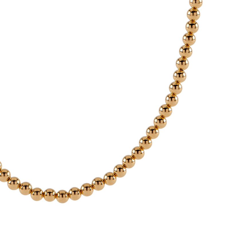 Beaded Necklace - Gold-Filled