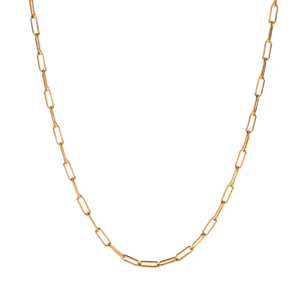 Petite Paperclip Necklace - Gold-Filled