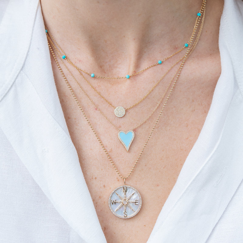 Station Necklace - Turquoise