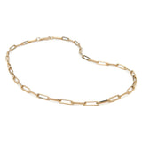 Gold Paperclip Necklace - Medium