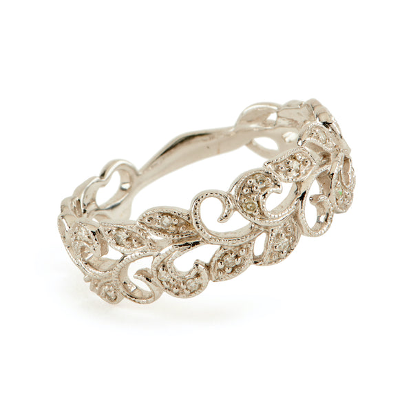 Diamond Vine Ring - 14k WG