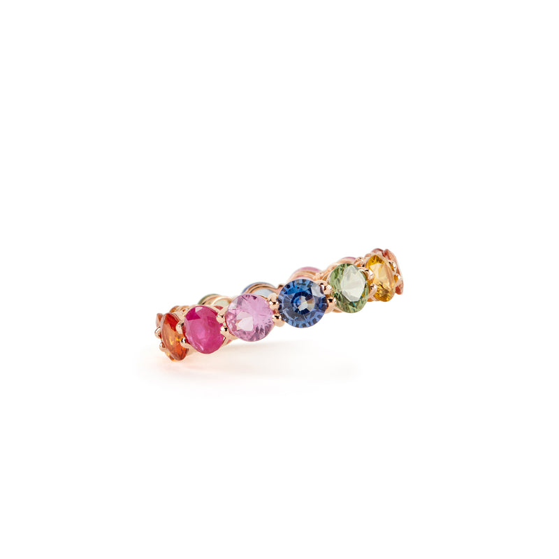 Rainbow Sapphire Ring - Round