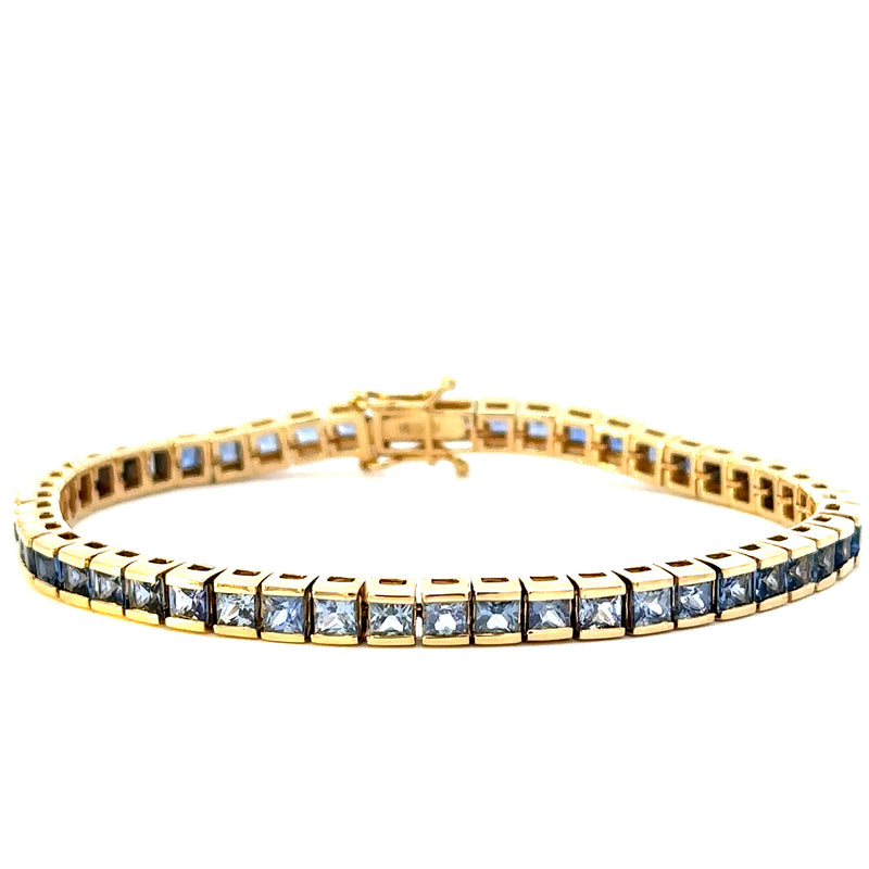 Ombre Blue Sapphire Tennis Bracelet