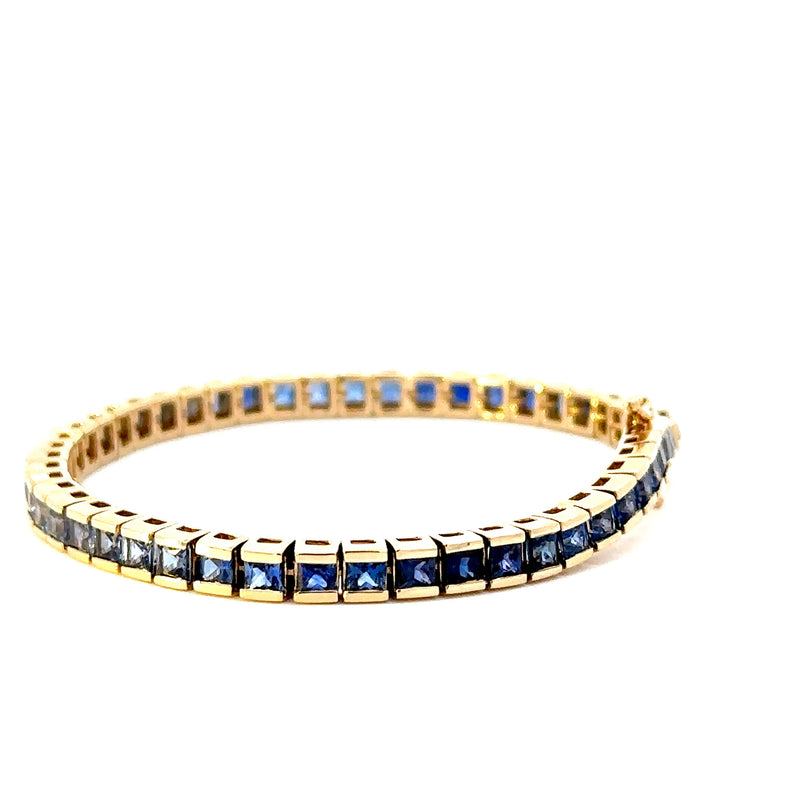 Ombre Blue Sapphire Tennis Bracelet