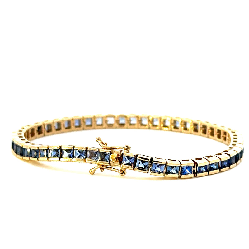 Ombre Blue Sapphire Tennis Bracelet