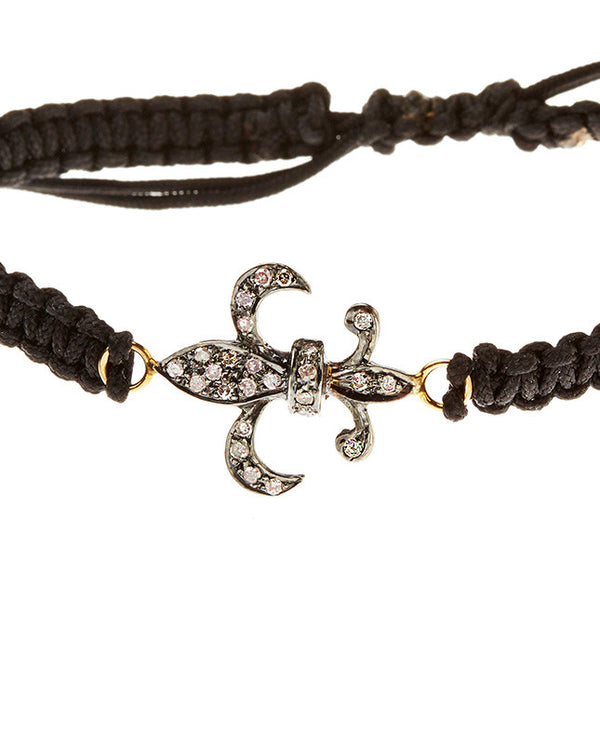 Burke Bracelet in Diamond Fleur de Lis