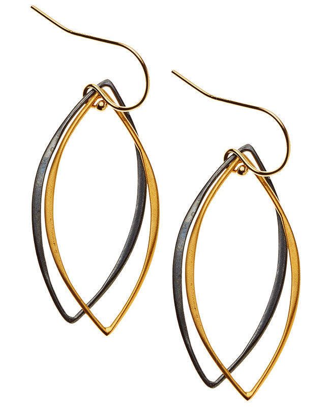 Mt. Tam Earrings - Yellow Gold