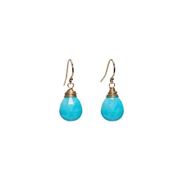 Simple Drop Earrings - Sleeping Beauty Turquoise