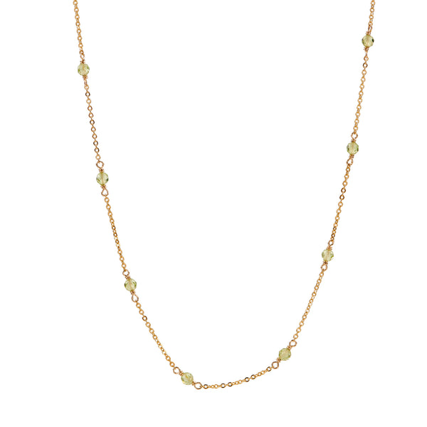 Station Necklace - Peridot