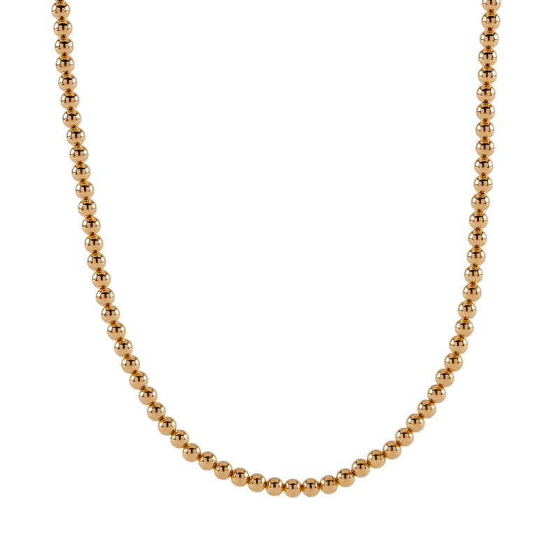 Beaded Necklace - Gold-Filled